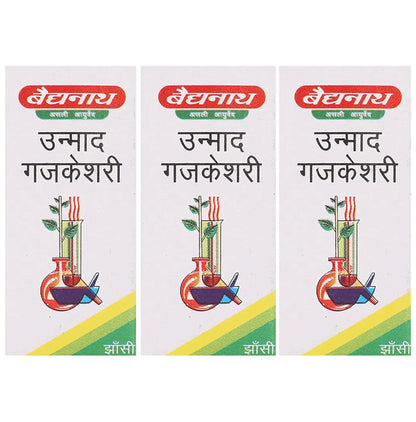 Baidyanath (Jhansi) Unmad Gajkeshari Powder (5gm Each) - Classic Derma