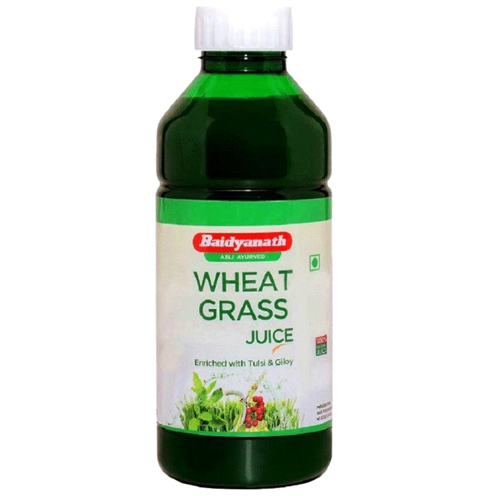 Baidyanath (Jhansi) Wheat Grass Juice | Enriched with Tulsi & Giloy for Immunity