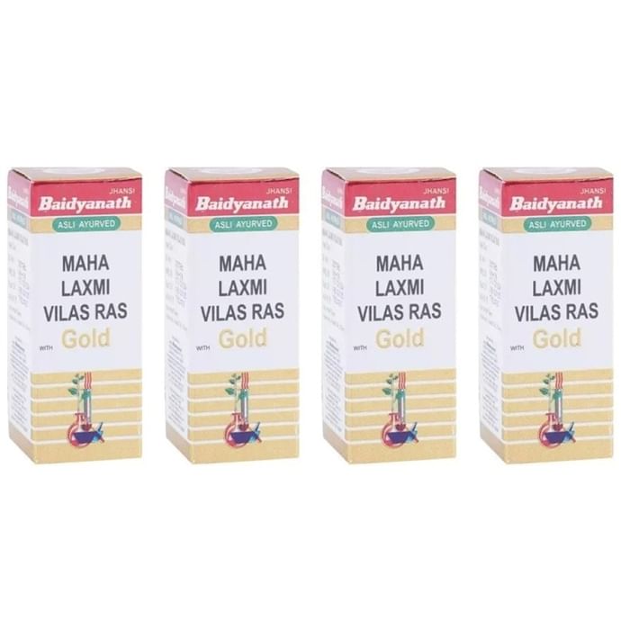 Baidyanath Maha Laxmi Vilas Ras with Gold Tablets (10 Each) - Classic Derma