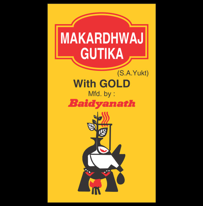 Baidyanath Makardhwaj Gutika (with Gold) - Classic Derma