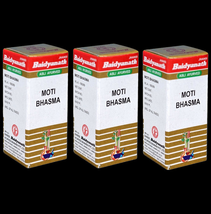 Baidyanath Moti Bhasma(1gm Each) - Classic Derma