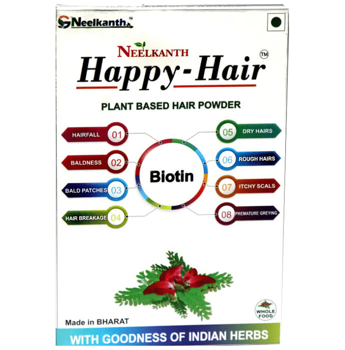 G Neelkanth Plant Based Happy-Hair Powder - Classic Derma