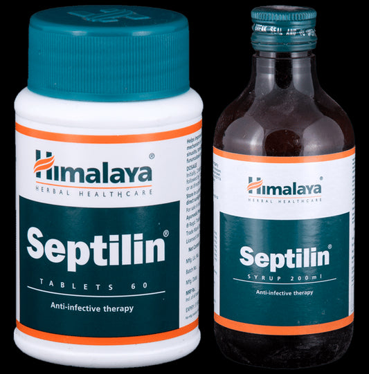 Himlaya Combo Pack of Septilin Tablet (60) & Syrup (200ml) - Classic Derma