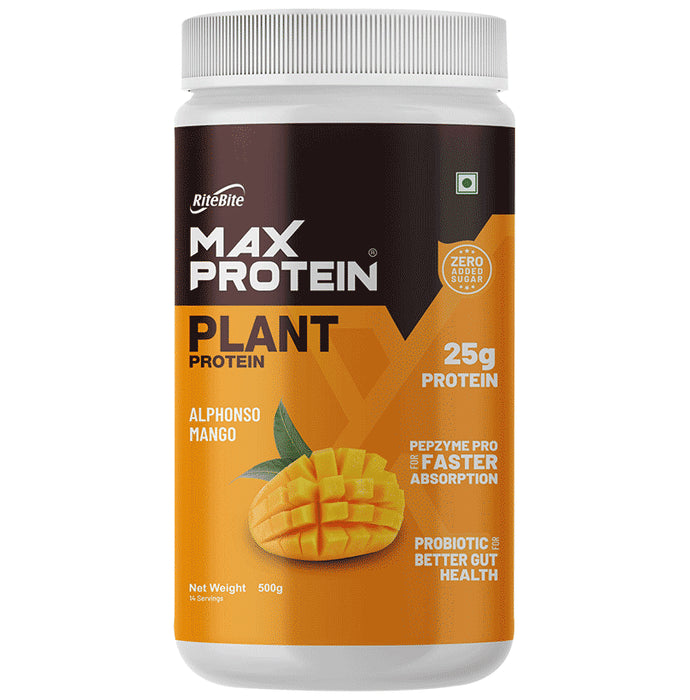 Ritebite Max Protein Plant Powder Alphonso Mango - Classic Derma