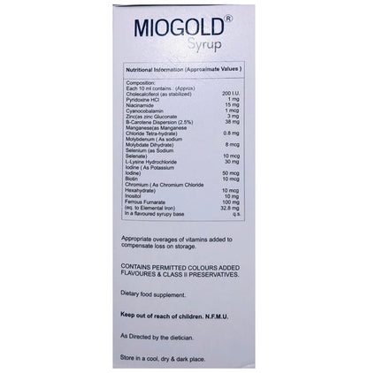 Miogold Syrup Mix Fruit