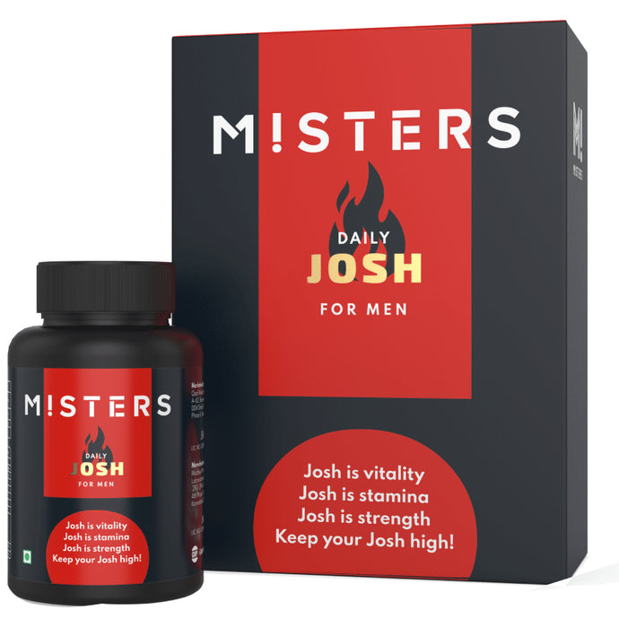 Misters Combo Pack of Daily Josh for Men 60 Veg Capsule, Enhance for Men Intimate Moisturizer 50gm and Safed Musli Pro for Men 60 Veg Capsule