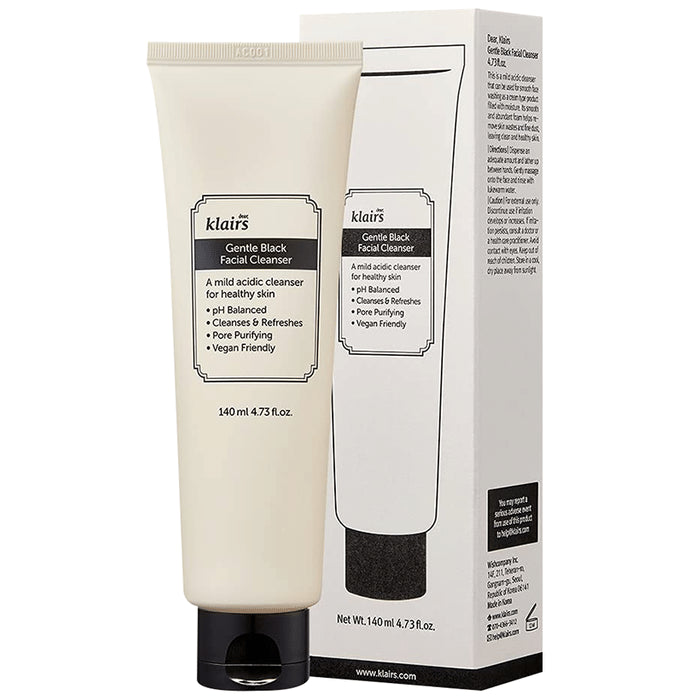 Klairs Gentle Black Facial Cleanser - Classic Derma