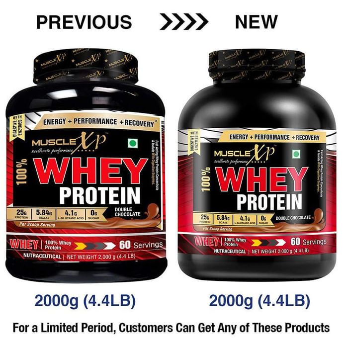 MuscleXP 100% Whey Protein with Digestive Enzymes Double Chocolate