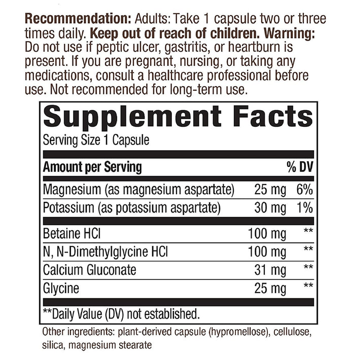 Nature's Way DMG-B15 Complex Vegan Capsule