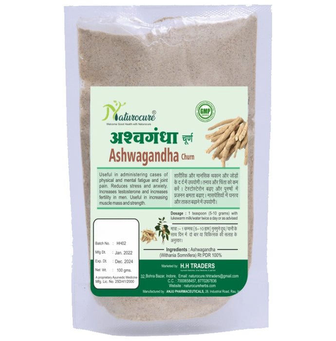 Naturocure Ashwagandha Churn (100gm Each) - Classic Derma