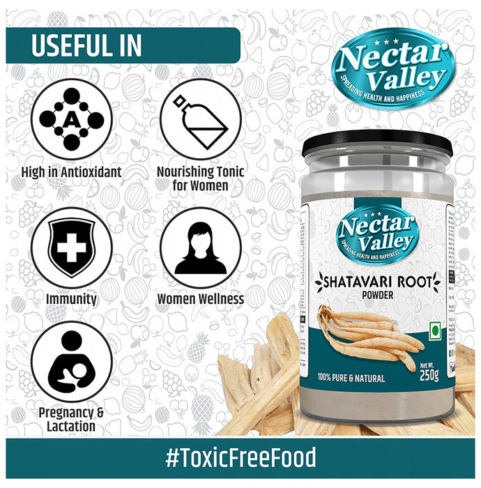 Nectar Valley Shatavari Root Powder 100% Pure & Natural