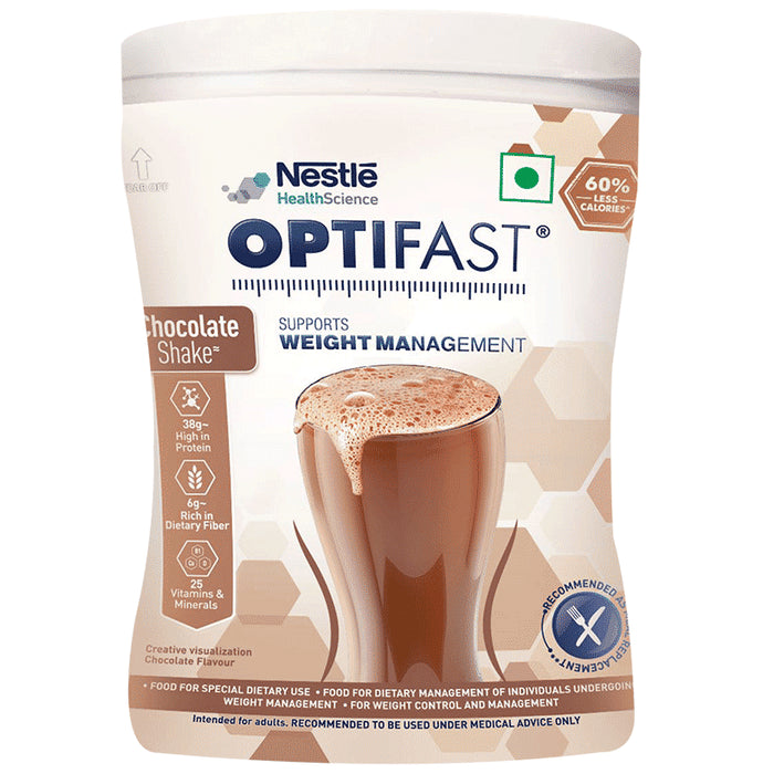 Nestle Optifast with Protein, Fibre, Vitamins & Minerals for Weight Management | Flavour Chocolate - Classic Derma