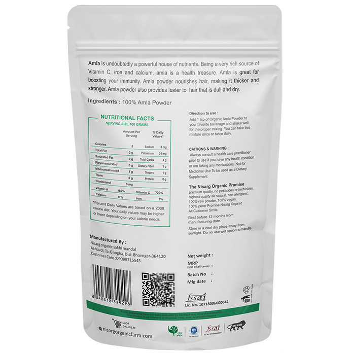 Nisarg Organic Farm Amla Powder