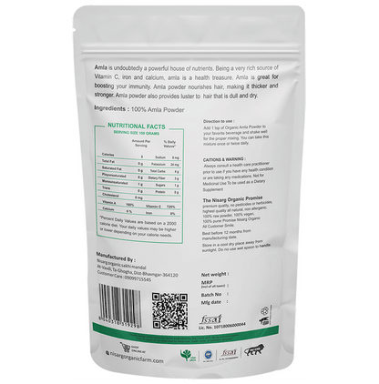 Nisarg Organic Farm Amla Powder