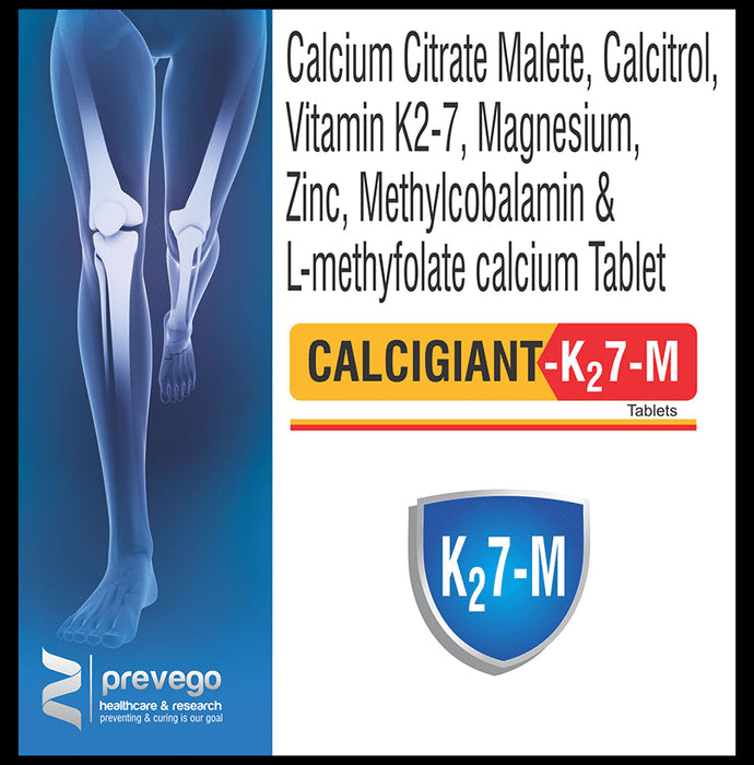 Calcigiant-K27-M Tablet for Muscle, Teeth and Joint Health - Classic Derma