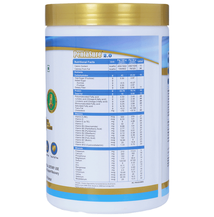 PentaSure 2.0 High Whey Protein with MCT | Flavour Powder Vanilla