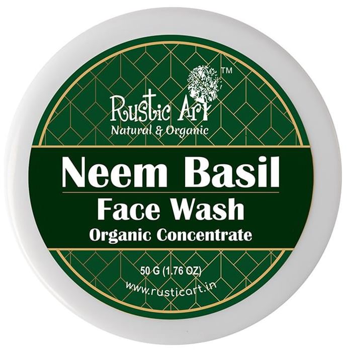 Rustic Art Organic Neem Basil Concentrate Face Wash - Classic Derma