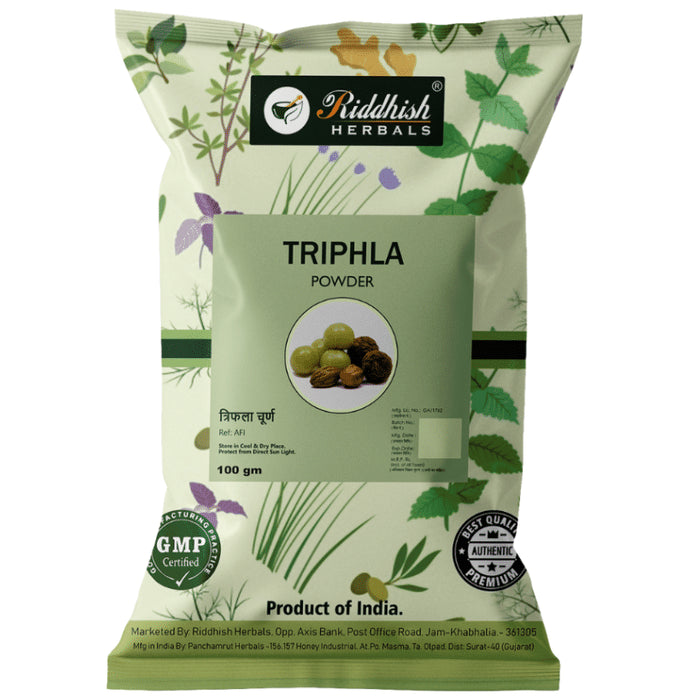 Riddhish Herbals Triphala Powder (100 gm Each) - Classic Derma