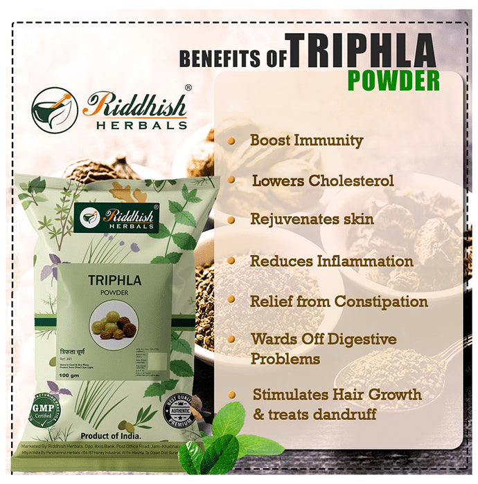 Riddhish Herbals Triphala Powder (100 gm Each)