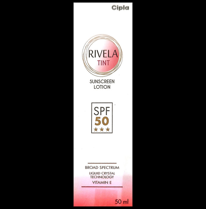 Rivela Tint Sunscreen SPF 50 with Vitamin E | Broad Spectrum Protection Lotion - Classic Derma