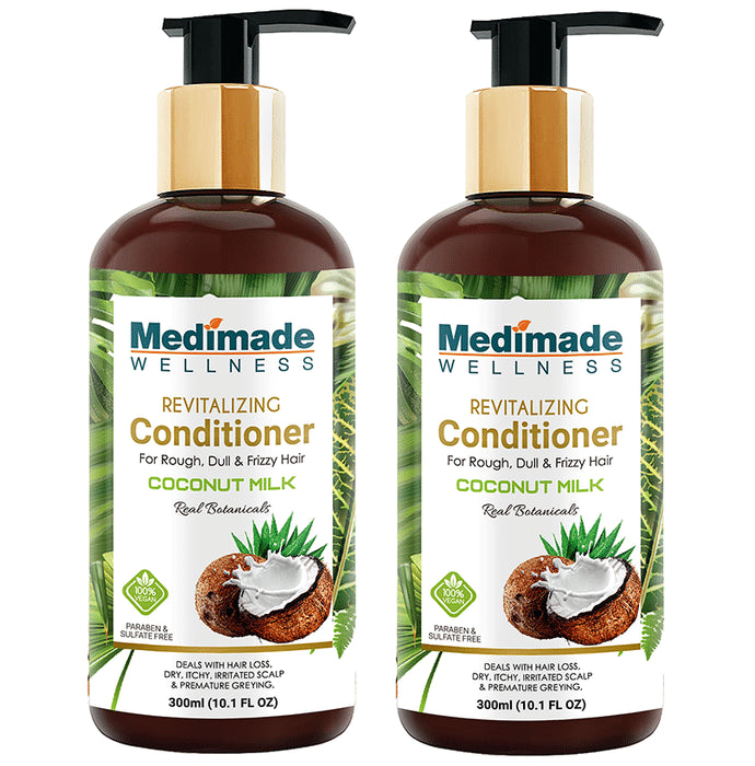 Medimade Wellness Coconut Milk Revitalizing Conditioner (300ml Each) - Classic Derma