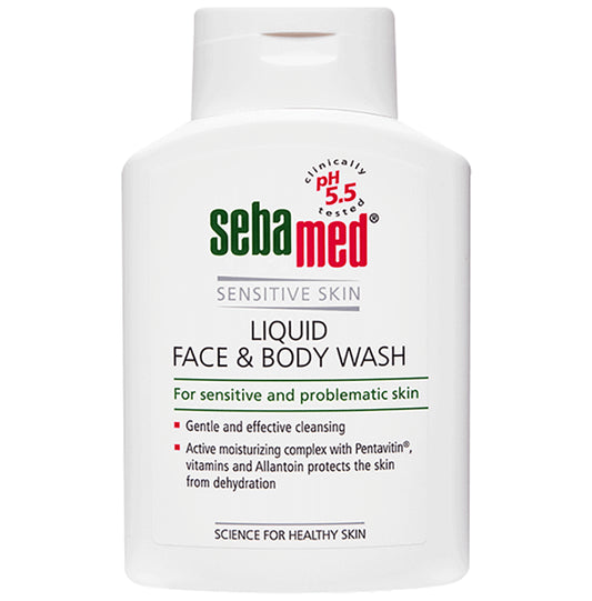 Sebamed Liquid Face & Body Wash with Allantoin | For Sensitive Skin - Classic Derma