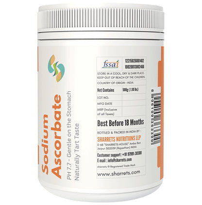 Sharrets Vitamin C Sodium Ascorbate Crystalline Powder