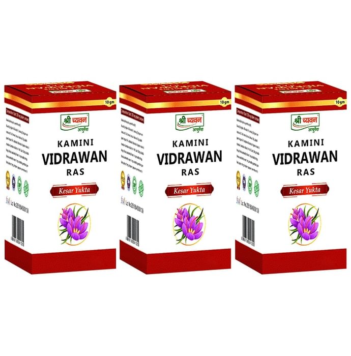 Shri Chyawan Kamini Vidrawan Ras Kesar Yukta Tablet Buy 2 Get 1 Free - Classic Derma