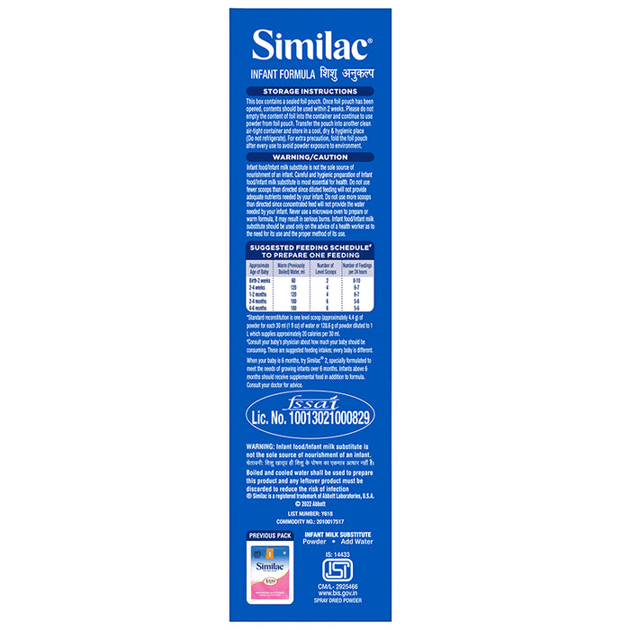Similac Stage 1 Infant Formula (Up to 6 months)