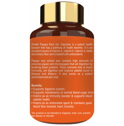 Zeelab Papaya Capsule Vegan