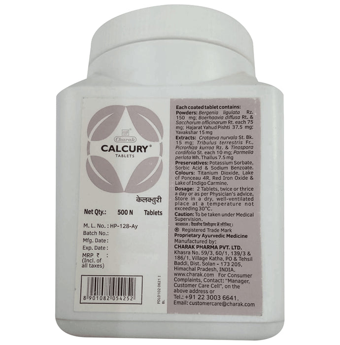 Charak Calcury Tablet - Classic Derma
