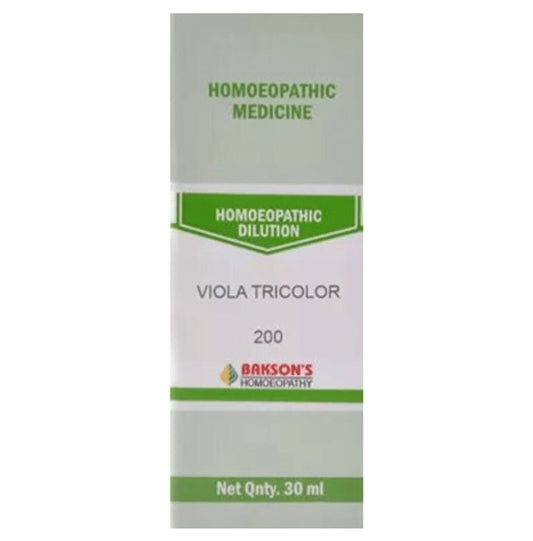 Bakson's Homeopathy Viola Tricolor Dilution 200 - Classic Derma
