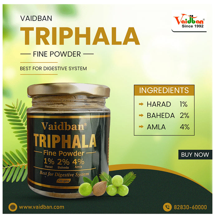 Vaidban Triphala Fine Powder