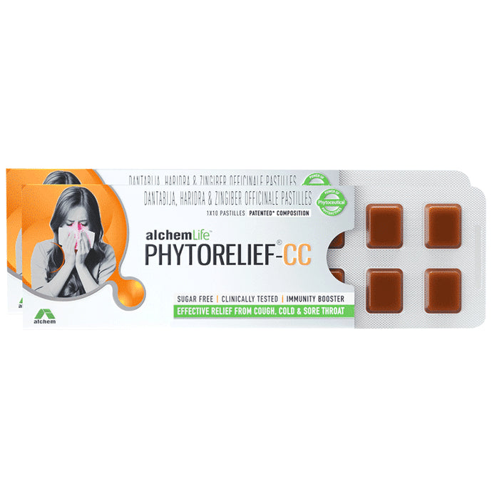 Phytorelief-CC Immunity Lozenges for Cough, Cold & Sore Throat (10 Each) | Sugar Free - Classic Derma