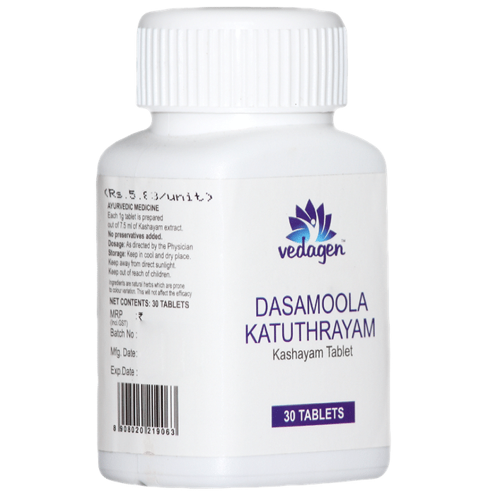 Vedagen Dasamoola Katuthrayam Kashayam Tablet (30 Each) - Classic Derma