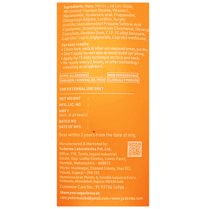 Yuderma Eclipse Solaire Mattifying Sunscreen (60ml Each) SPF 50 PA+++
