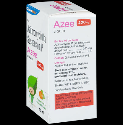 Azee 200mg Liquid Peppermint & Orange