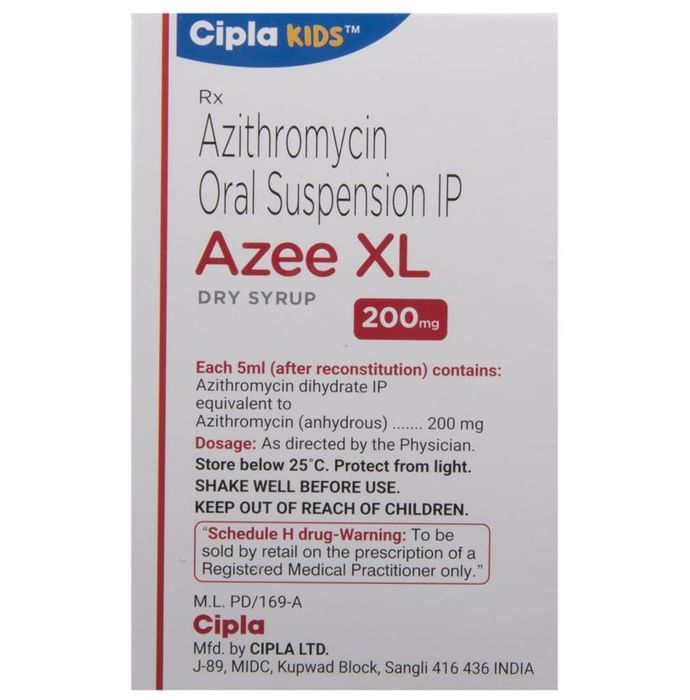 Azee XL 200mg Dry Syrup Peppermint