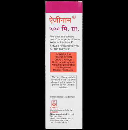 Azenam 500mg Injection