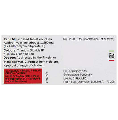 Azicip 250 Tablet