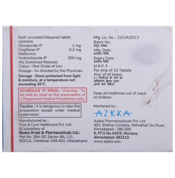 Azmet-VG 1 Tablet SR