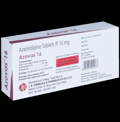 Azovas 16mg Tablet