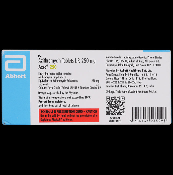 Azro 250mg Tablet