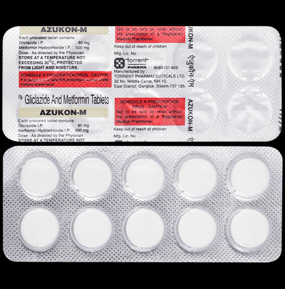 Azukon-M Tablet - Classic Derma
