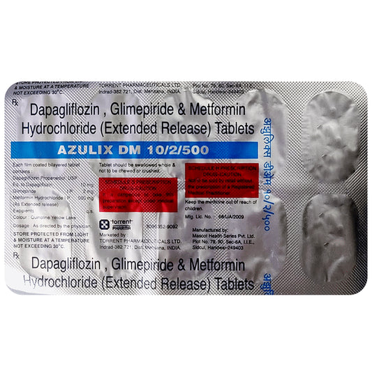 Azulix DM 10mg/2mg/500mg Tablet - Classic Derma