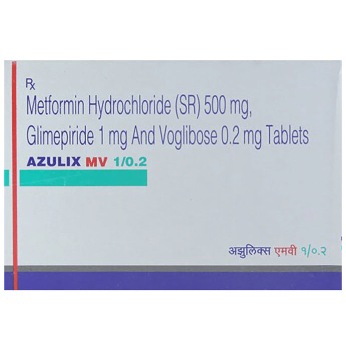 Azulix MV 1mg/500mg/0.2mg Tablet SR - Classic Derma