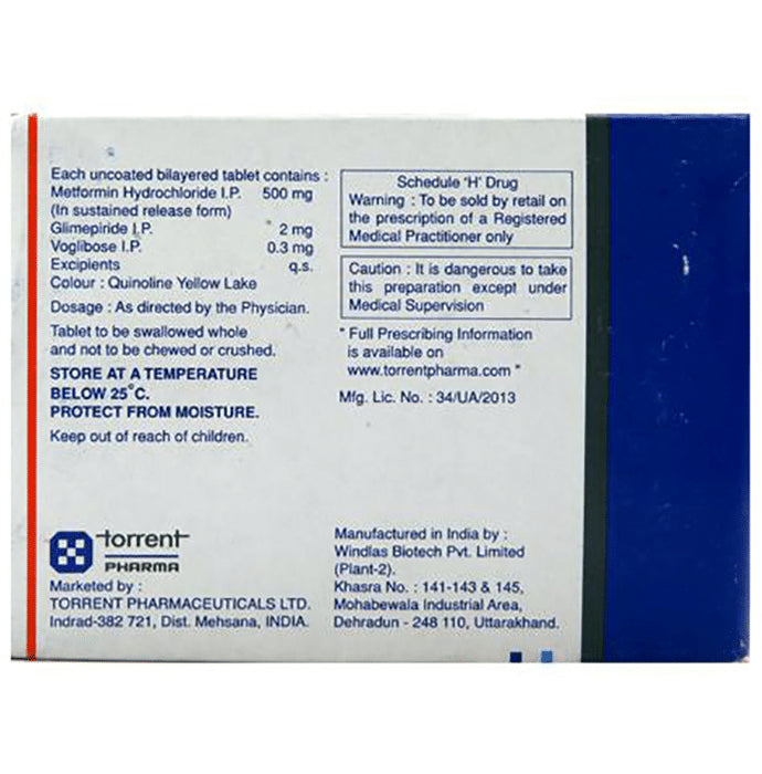 Azulix MV 2mg/500mg/0.3mg Tablet SR