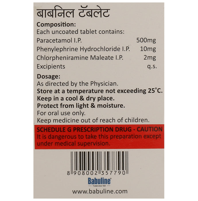 Babnyl Tablet