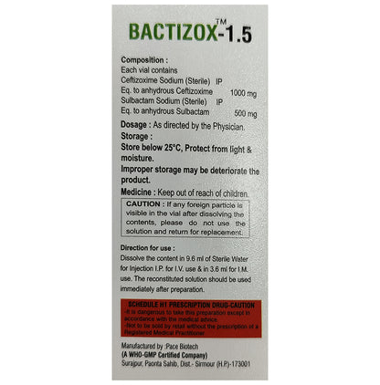 Bactizox 1.5 Injection