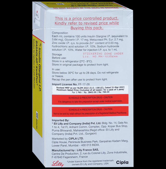 Basaglar 100IU/ml Kwikpen